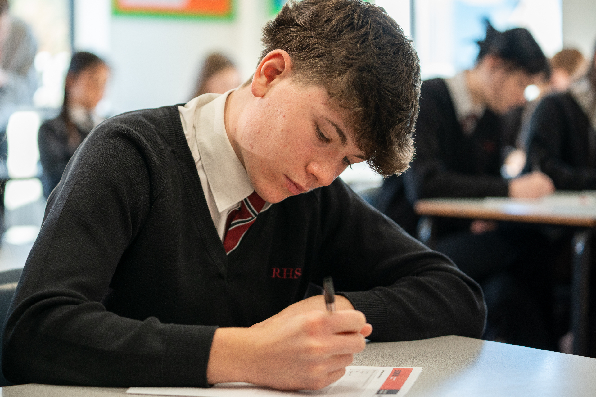 A student in class supported by the High Performance Foundation